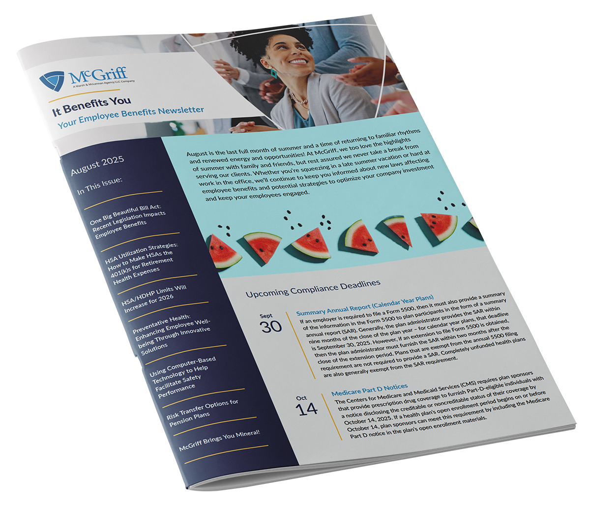 infographic image for August 2025 Employee Benefits Newsletter