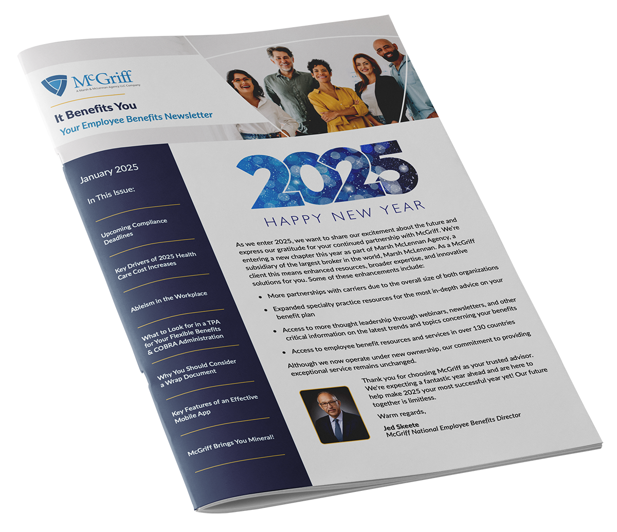infographic image for January 2025 Employee Benefits Newsletter