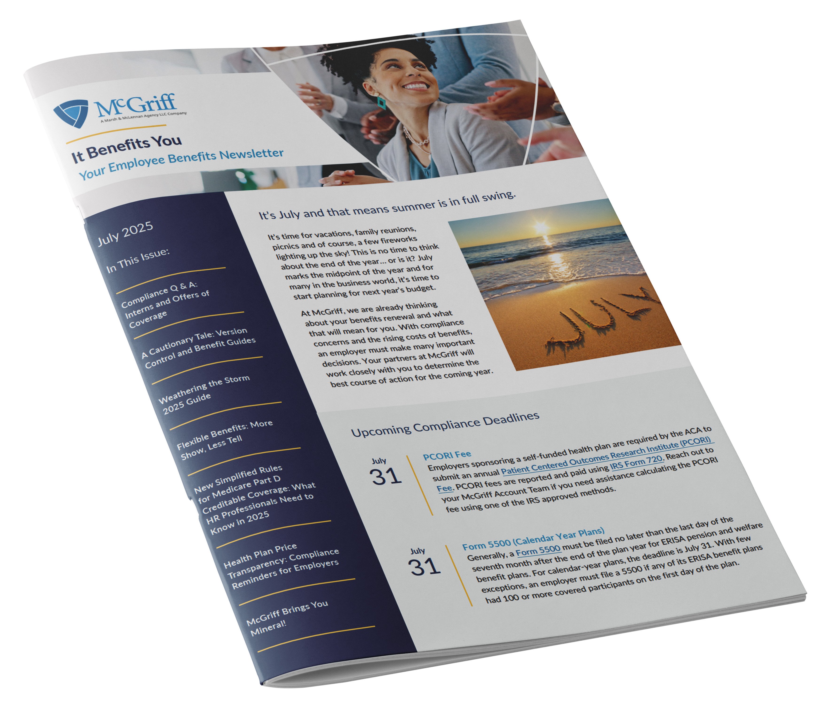 infographic image for July 2025 Employee Benefits Newsletter