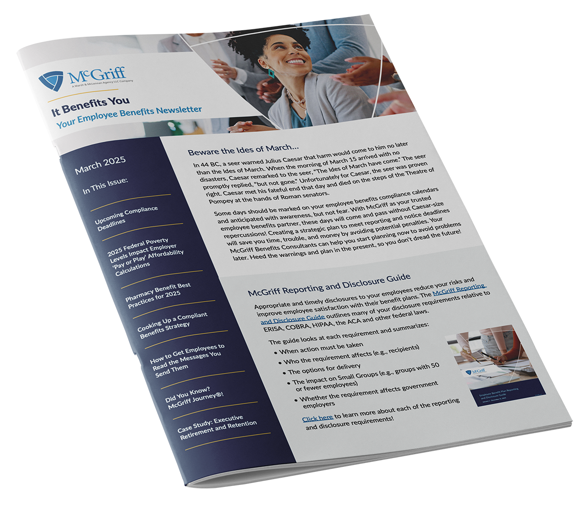 infographic image for March 2025 Employee Benefits Newsletter