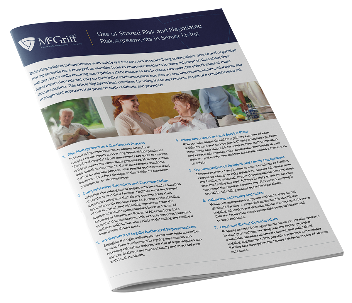 infographic image for Use of Shared Risk and Negotiated Risk Agreements in Senior Living